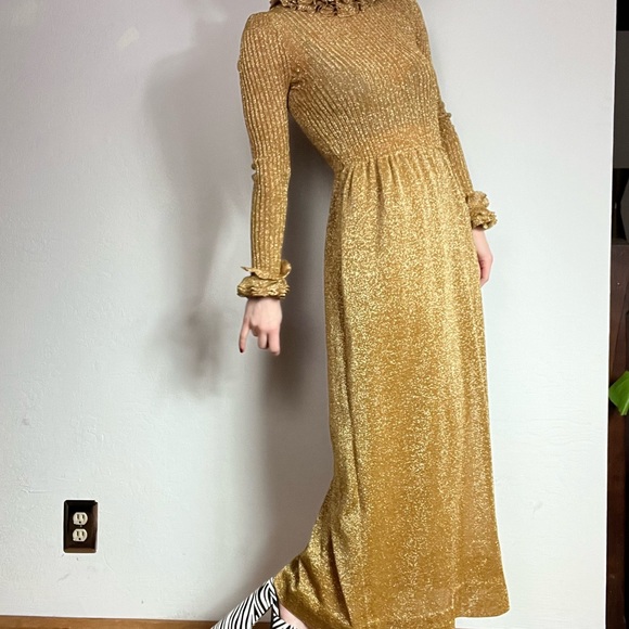Roncelli Gold Knit Maxi Dress - Picture 8 of 16
